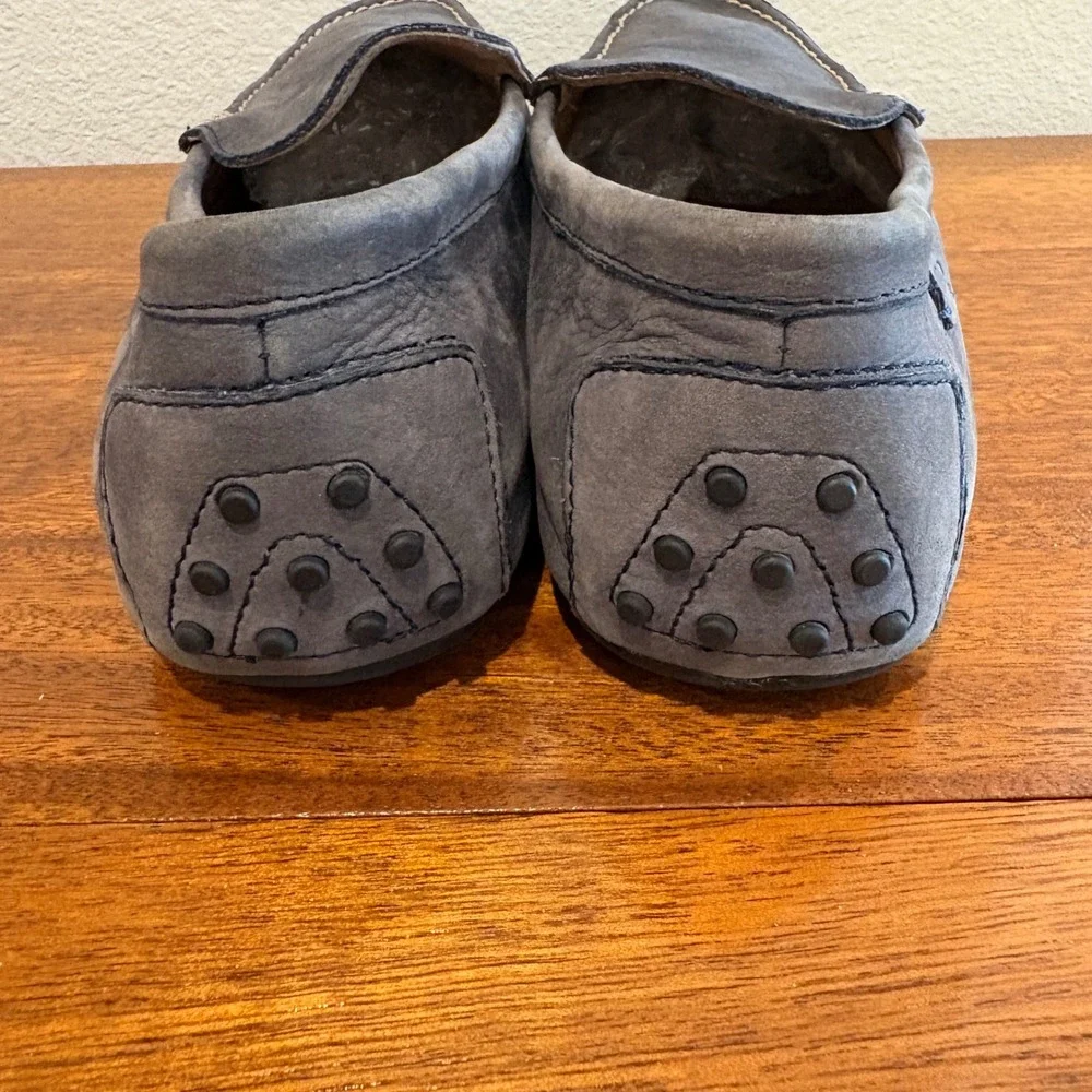 Polo Ralph‎ Lauren Driving Loafers Blue Leather Men Size 11.5 D Woodley Moccasin - Picture 3 of 11